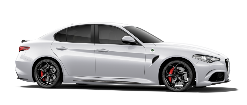 Alfa Romeo Giulia 2016 zijkant wit